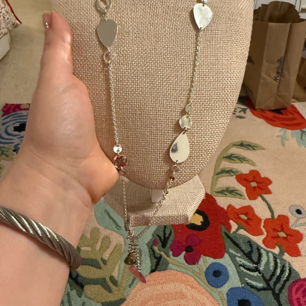 Elegant Silver Heart Necklace